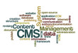 CMS Content Management System - Word Cloud
