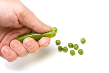 Wall Mural - Shelling Peas