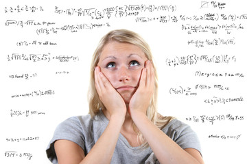 desperate woman and much mathematical equations