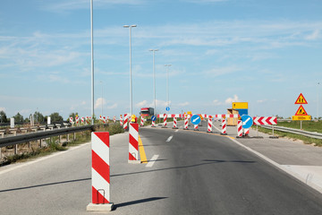 Highway in reconstruction