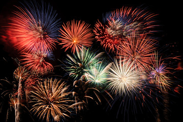 Wall Mural - fireworks finale