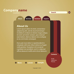 Wall Mural - website template