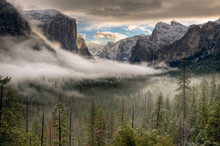 Winter Sunrise On Yosemite Valley