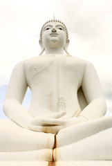 Wall Mural - white buddha image