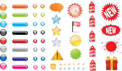 Wall Mural - Web Buttons