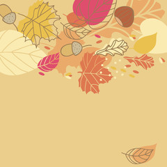 Sticker - autumn leaves