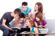 © luckybusiness - group of  students studying