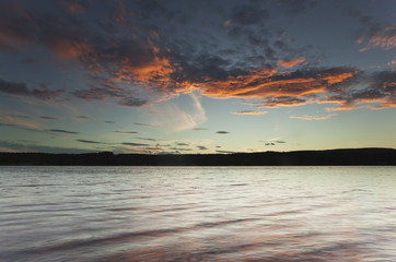 Wall Mural - Beautiful lake view in Sweden