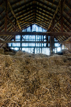 Old Barn Full Of Hay