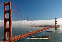 San Francisco Golden Gate Bridge And City