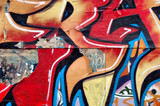 Fototapeta  - Urban Art Sprayed on a graffiti wall