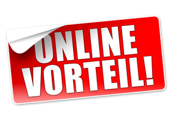 Onlinevorteil! Button, Icon