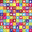 © hibrida - set of 100 web icons in bright colors