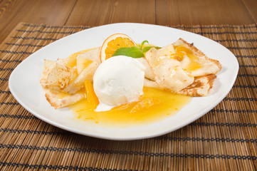 Sticker - Dessert - Pancakes with Ice Cream a