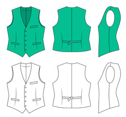 Wall Mural - Man green waistcoat