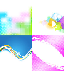 Fototapete - Colorful banners