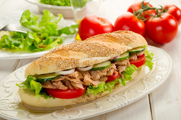 Sticker - sandwich with tuna & vegetables-panino al tonno