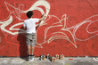 canvas print picture - graffiti