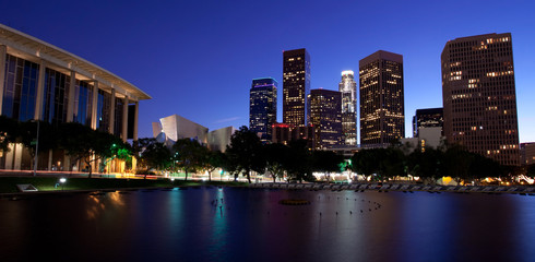 Wall Mural - Los Angeles skyline at night