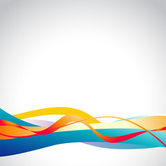 Wall Mural - vector wave art
