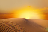 Fototapeta Zachód słońca - Sahara desert