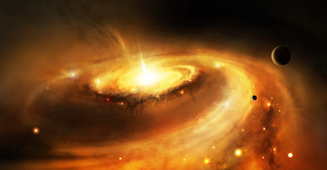 Wall Mural - galaxy core in space