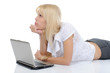 © Valeriy Lebedev - Blonde with a computer