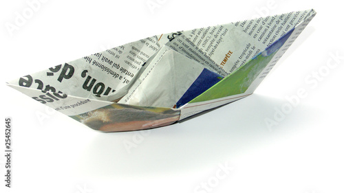 Pliage Origami Petit Bateau En Papier Journal Buy This Stock Photo And Explore Similar Images At Adobe Stock Adobe Stock