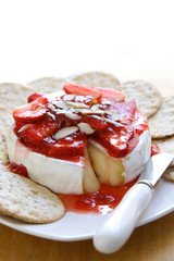 Wall Mural - Baked Brie with Strawberries