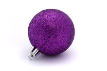 Glittering Purple Christmas Bauble