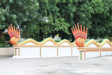 Wall Mural - entrance of Wat Bung Palanchai, Roi-et