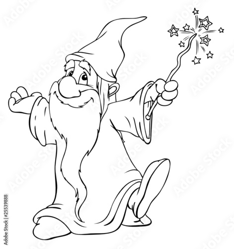 Zauberer, Magier, Hexer, Druide, zaubern, Magie Vecteur Stock | Adobe Stock