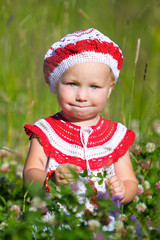 Canvas Print - Adorable toddler girl portrait