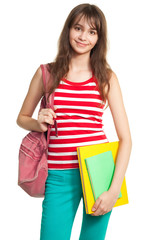 teenage girl after school