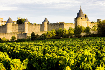 Fototapete - Carcassonne, Languedoc-Roussillon, France