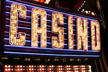 Casino neon sign