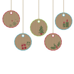 Sticker - hanging christmas decorations