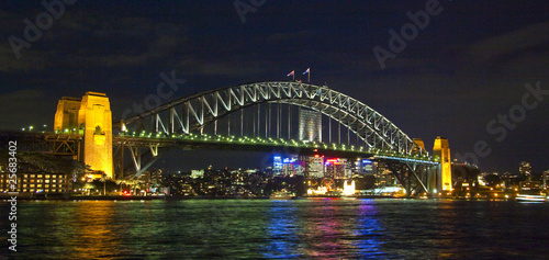 Obraz na płótnie canvas dwuczęściowy "dyptyk" Portowy most sydney