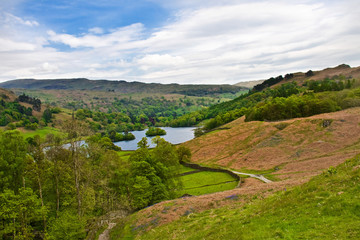 View on landscape in Lake Distric, United Kingdom