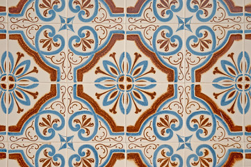 Fototapete - Old tiles background