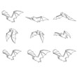 Flying Bats - includes clipping path