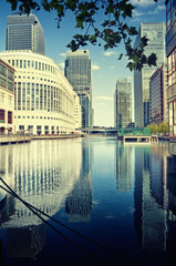 Canvas Print - Canary Wharf, London.