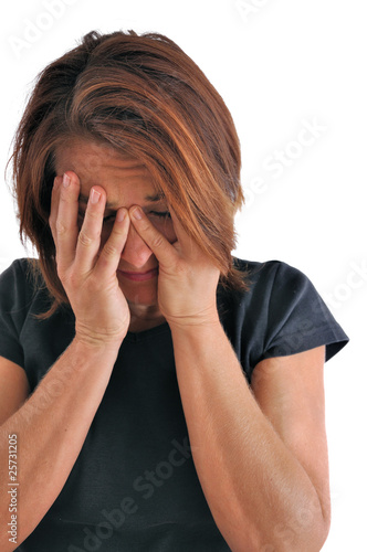 Femme Tres Triste Qui Pleure Stock Photo Adobe Stock