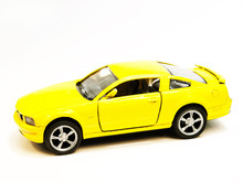 Small Yellow Toy Sports Car