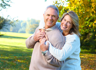 Wall Mural - elderly seniors couple