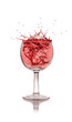 © Jag_cz - Glass with red wine splash