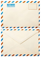 Old Envelope With "by Air" Mark On Russian And French