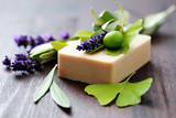Fototapeta Lawenda - herbal soap