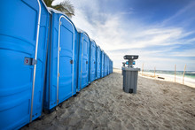 Portable Bathroom On The Beach