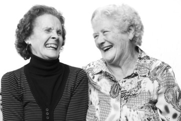 Old ladies laughing